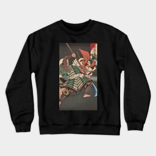 Ushiwakamaru Chohan by Tsukioka Yoshitoshi Crewneck Sweatshirt